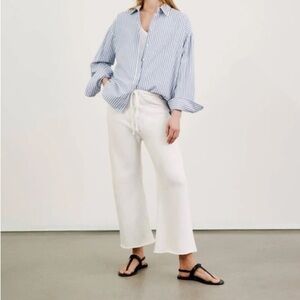 NWT NILI LOTAN KIKI SWEATPANT size X-LARGE COLOR CHALK